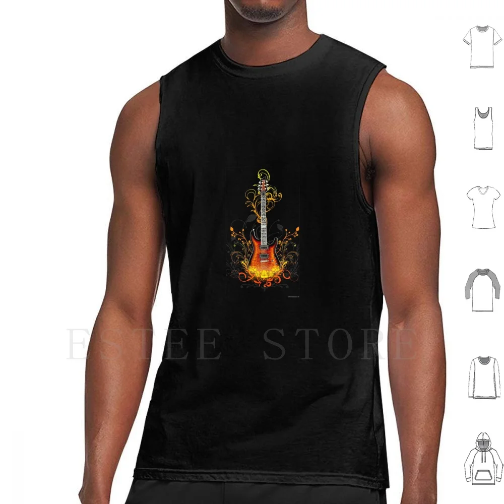 Musical Instrument Gitar Art Tank Tops Vest Musical Instrument Music Music Lover Gitar Lover Instrument Lover Playing