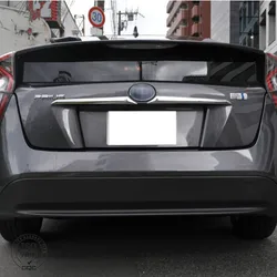 For Toyota Prius 50 2016 2017 2018 Tailgate Rear Door Trunk Lid Cover Trim Garnish ABS Chrome