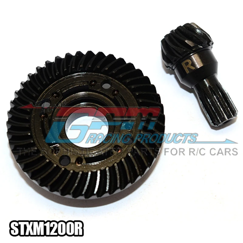 GPM CHROME STEEL REAR SPIRAL BEVEL GEARS For TRAXXAS  X-MAXX RC Upgrade