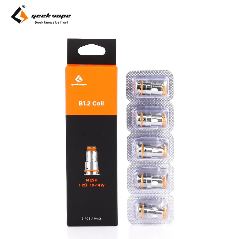 الأصلي Geekvape B سلسلة لفائف (5 قطعة/الحزمة) 0.4/0.6/1.2/0.3/0.2Ohm ل Zeus نانو خزان/ايجيس بطل/ايجيس دفعة زائد E-السجائر