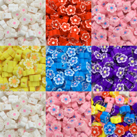 30pcs 10mm Clay Beads Flower Shape Clay Spacer Beads Polymer Clay Beads For Jewelry Making DIY Handmade Accessories