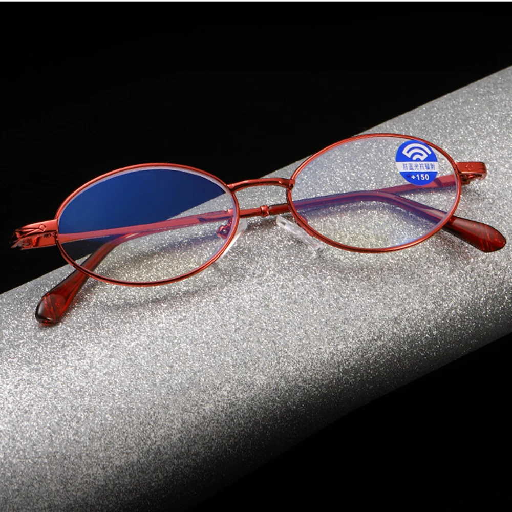 

Alloy Blu Light Blocking Coating Fashion Ova Women Luxury Reading Glasses +0.75 +1 +1.25 +1.5 +1.75 +2 +2.25 +2.5 +2.75 +3 to +4