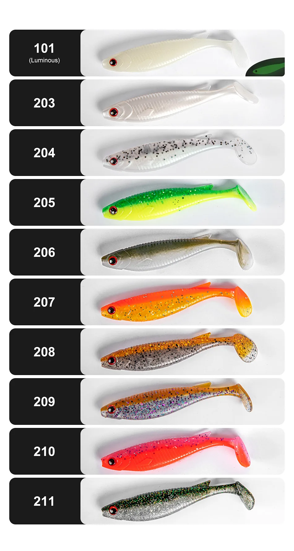 NOEBY 10 cm 8 g 11,5 cm 13,6 g Weicher Köder Silikon Köder Jigging Wobbler Paddle Tail Drive Shad Künstliche Swimbait Pike Leurre Souple – Detail 4