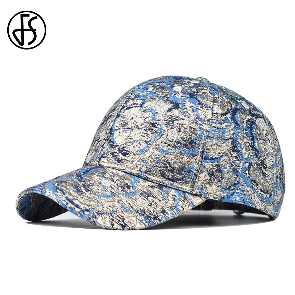 FS Luxury Brand Women Caps Golden Thread Embroidery Baseball Cap For Men Winter Travel Outdoor Sports Golf Hat Gorras Hombres