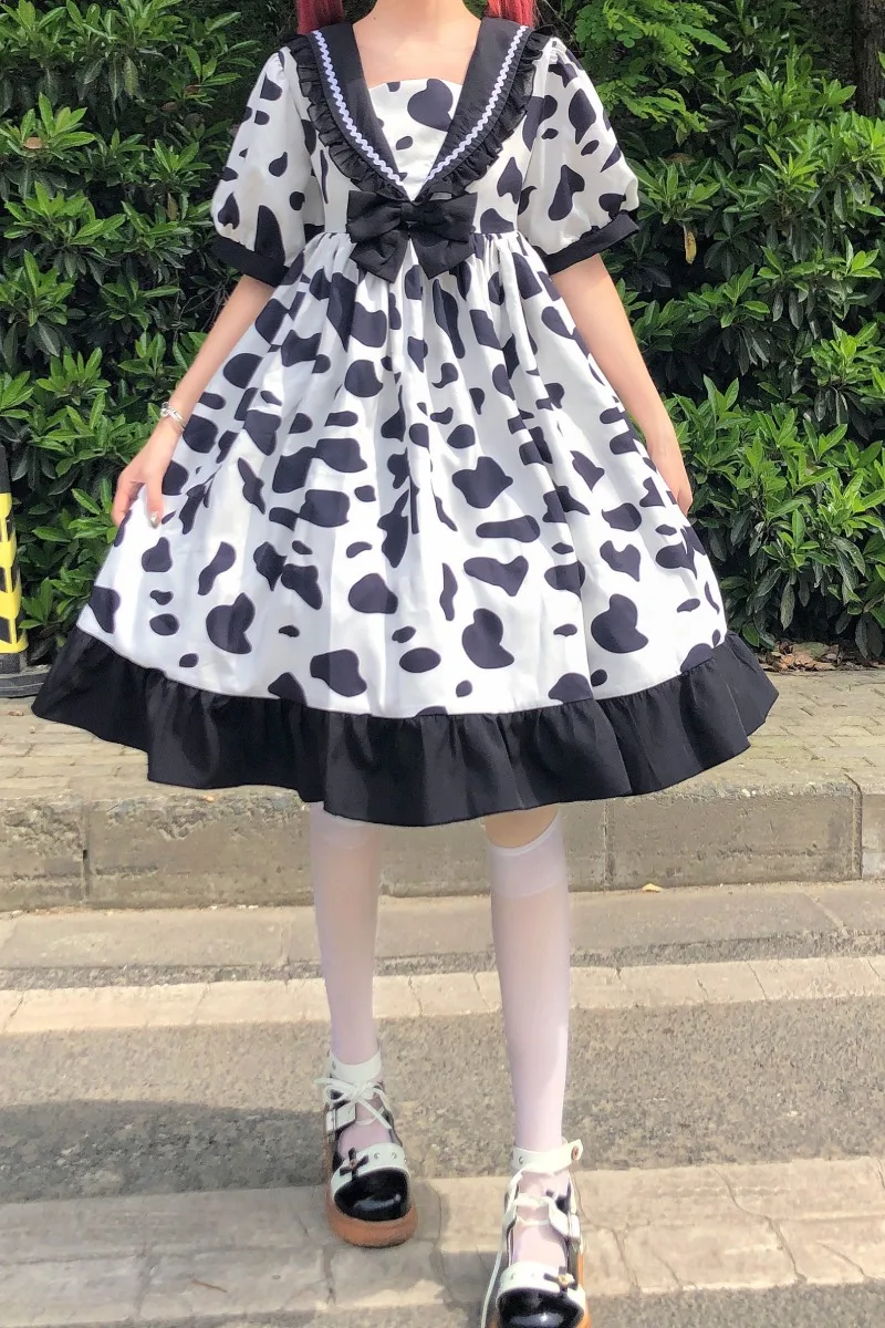 Lolita – robe à nœud de col de marin pour femme, vêtement d'été doux et léger, Style japonais, Original, kawaii