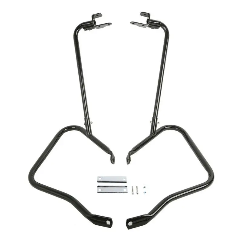 Motorcycle Saddle Bag Saddlebag Bracket Guard Bar For Harley Touring CVO Road King FLHR Street Glide FLHX 2014-2024