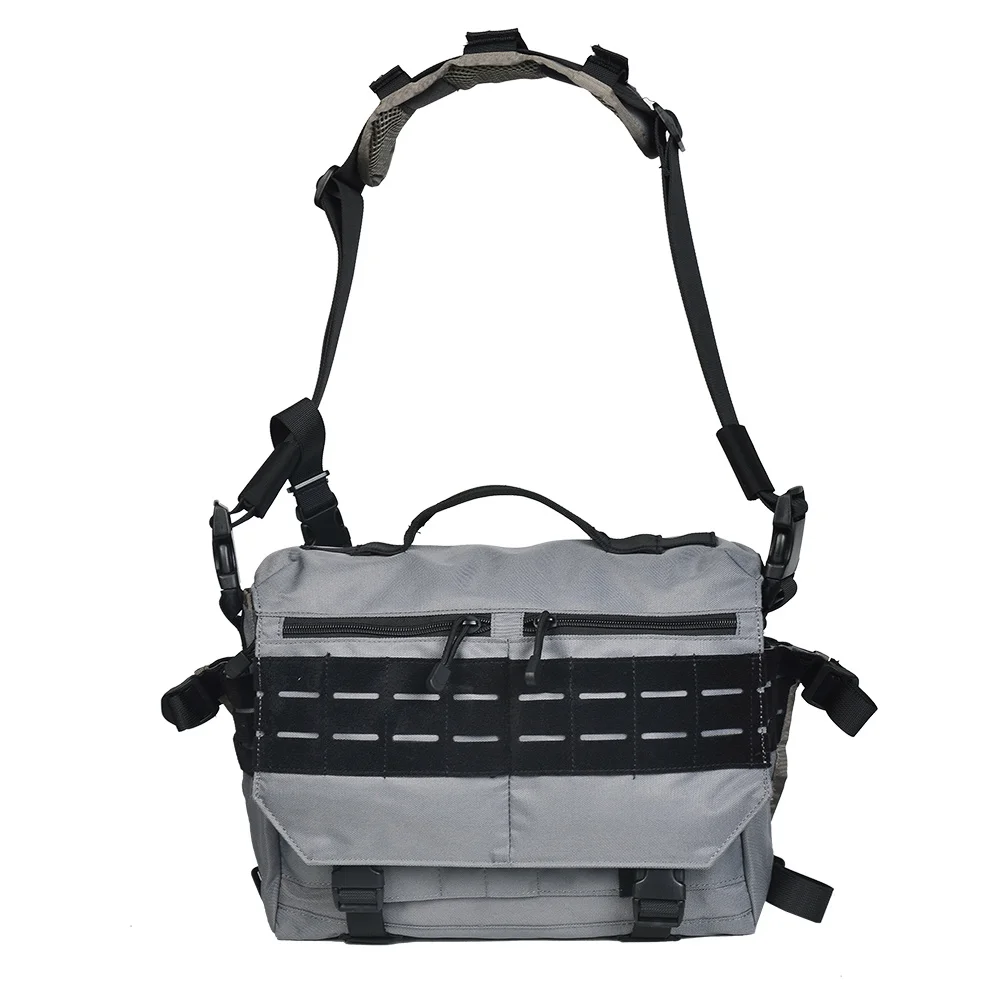 Borsa a tracolla tattica da 12 litri borsa a tracolla multiuso spalla/borsa doppio rubinetto telaio interno zaino accessori Paintball