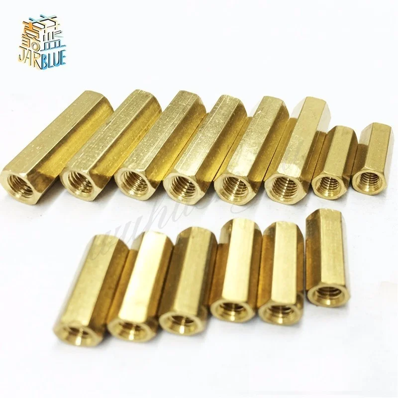 (20 PC/lot)  M3*4/5/6/8/10/12 double-pass studs copper pillars through-holes standoff spacers isolation spacing screw