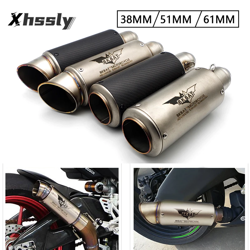 Motorcycle Exhaust Pipe Motocross Muffler Escape tube For HONDA Cb600F Rebel 250 St1300 Cb 400 Sf Shadow 750 Hornet 900 Nc 750X