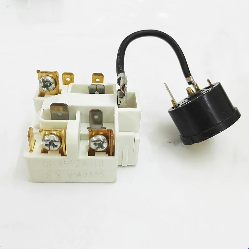 Refrigerator Freezer Compressor Replacement Parts QP3-12A PTC Starter/Start Relay and Overload Protector for Haier Fridge