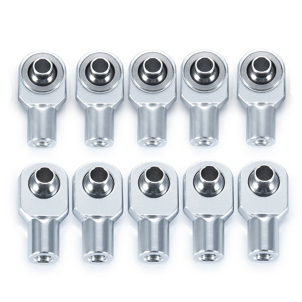 AXSPEED 10PCS M3 Ball Head Aluminum Rod Ends Link Tie Ball Joint for 1/10 Slash Rustler Revo Telluride Stampede Parts