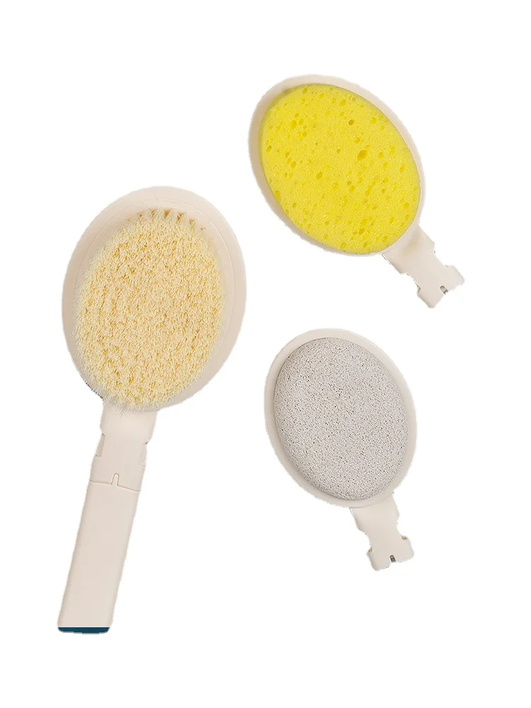 zq Bath Back Rub Bath Brush Rub Bath Back Dusting Rub Mud Soft Fur Long Handle