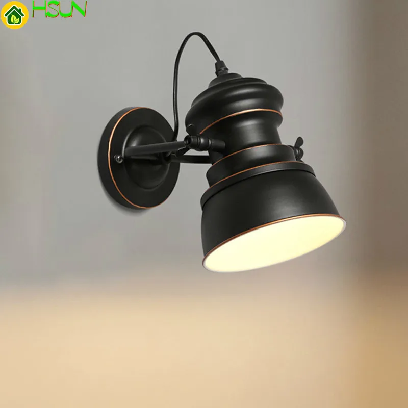 

Restaurant To Turn To Wall Industry Lamp Originality Personality Café Bar The Barber Shop Bedroom Study Wrought Iron Wall Lamp