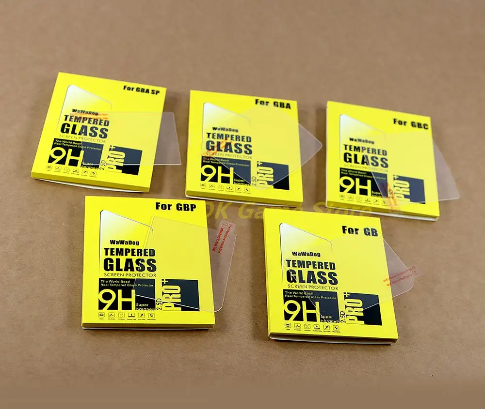 1PC Tempered guard Glass film for Gameboy GB GBA GBC GBP GBA SP Tempered film glass Protection screen Anti Scratch