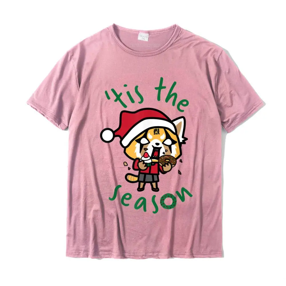 Aggretsuko Rage Tis The Season Tee Shirt Graphic Simple Style Tshirts Cotton Man Tops Shirt Anime  Plus Size