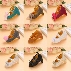 VALEN SINA 0-12M Infant Newborn Baby Girl High Heels Shoes Princess Bow First Birthday Party Shoes Photo Props Shoes