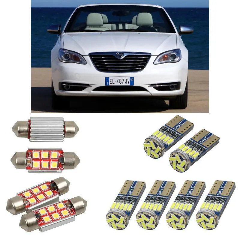 Super bright Interior led Car lights For Lancia flavia convertible js cabrio bulbs for cars License Plate Light