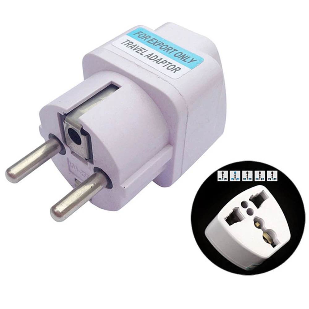 Multifunction EU German Conversion Plug To Universal French Russian Europe The Maldives Thailand Transform Plugs Travel Adapter