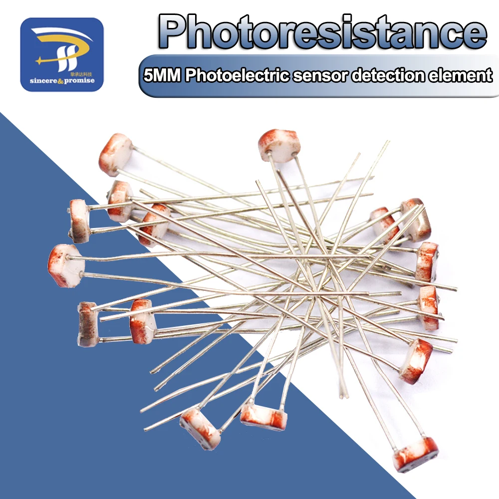 Résistance photoélectrique LDR pour Ardu37, photorésistance sensible à la lumière, bricolage, 5528, GL5528, 5537, 5506, 5516, 5539, 20 pièces