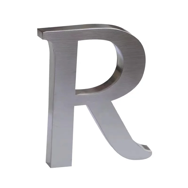 Stainless Steel Logo Sign Letter For Walls Custom Stainless Steel Red Copper Channel Letter