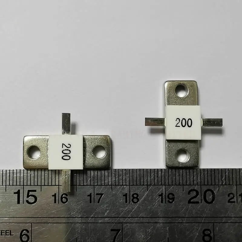 Resistencias de montaje en brida, 250 vatios, 200 ohmios, DC-2.0Ghz, BeO, cerámica, alta potencia, carga ficticia, 250 vatios, 200 ohmios