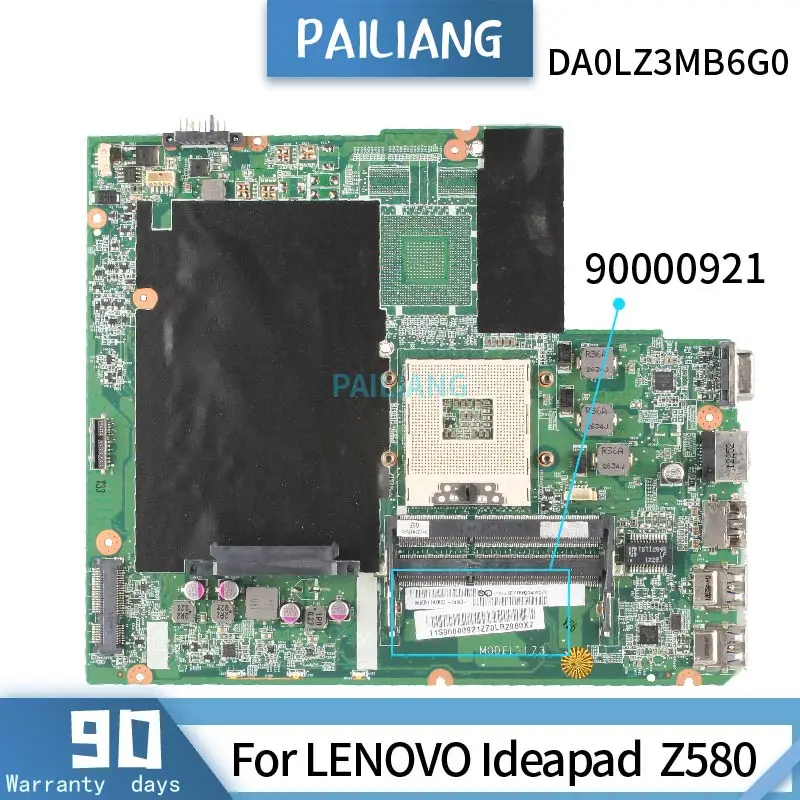 

90000921 Для LENOVO Ideapad Z580 DA0LZ3MB6G0 HM75 материнская плата ноутбука DDR3 протестирована нормально