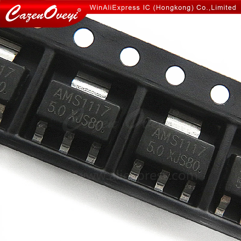 50pcs/lot AMS1117 AMS1117-3.3V AMS1117-ADJ AMS1117-1.8 AMS1117-1.2 AMS1117-5.0 AMS1117-2.5 AMS1117-3.3 AMS1117-5.0 AMS1117-1.5