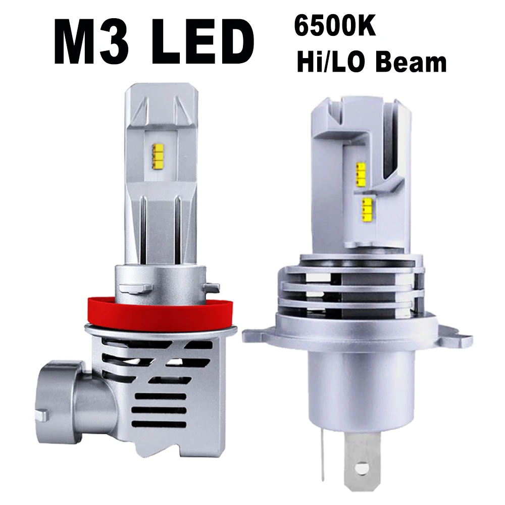 

M3 Led Headlight H1 H4 H7 H8 H9 H10 H11 9004 9005 9006 9012 Led Bulbs 50W 10000Lm 12V Build In Fan Auto Car Headlamp