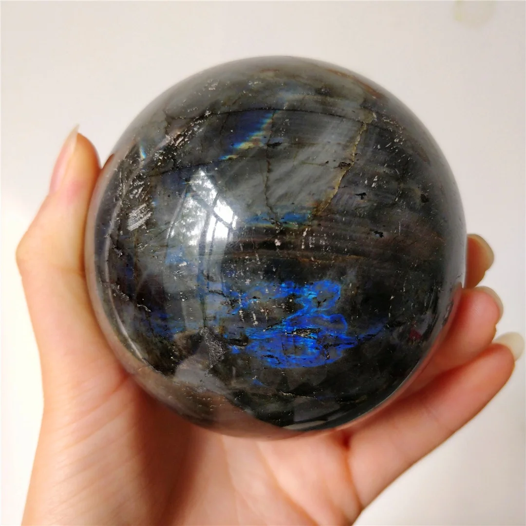 1KG Big Stone Products Natural Labradorite Crystal Mineral Balls Moonstone Sphere Feldspar Healing Furnish And Decorate Gemstone