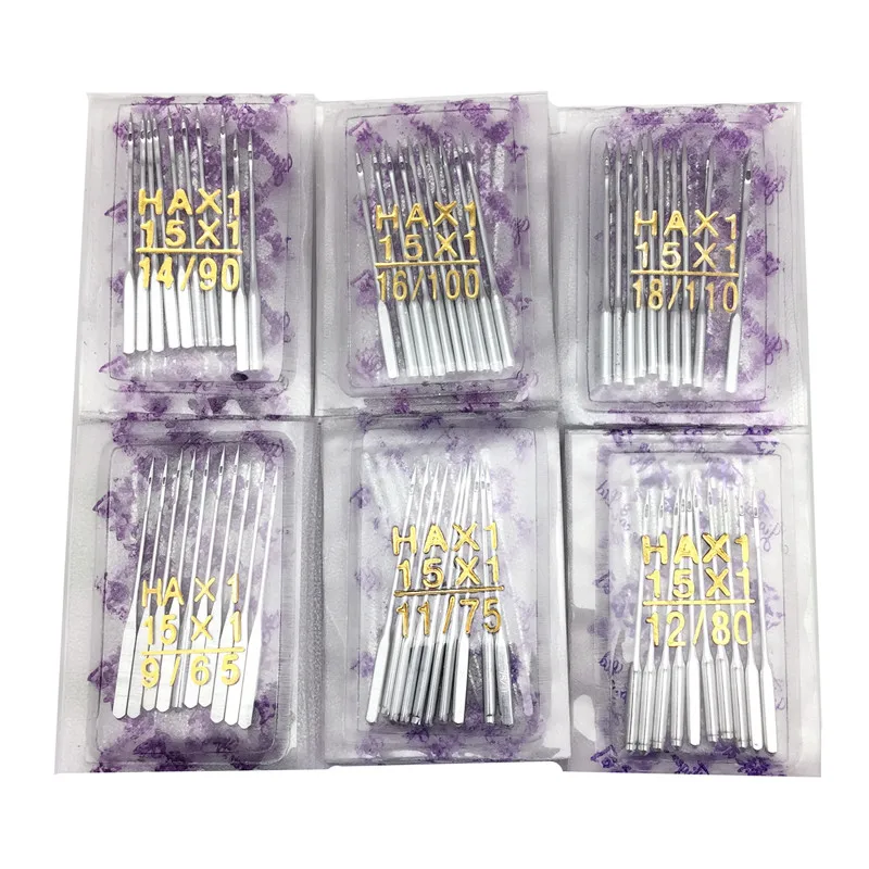 100pcs HAX1 Sewing Machine Needles Universal 15x1 Mixed Kit Packing Sewing Accessories For Most Domestic Machine 5BB6036