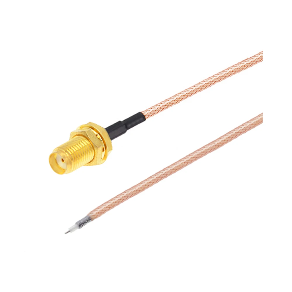 1pcs RG178 Single End SMA Female to PCB Solder Pigtail Cable for WIFI Wireless Router GPS GPRS Low Loss Jackplug Wire Connector