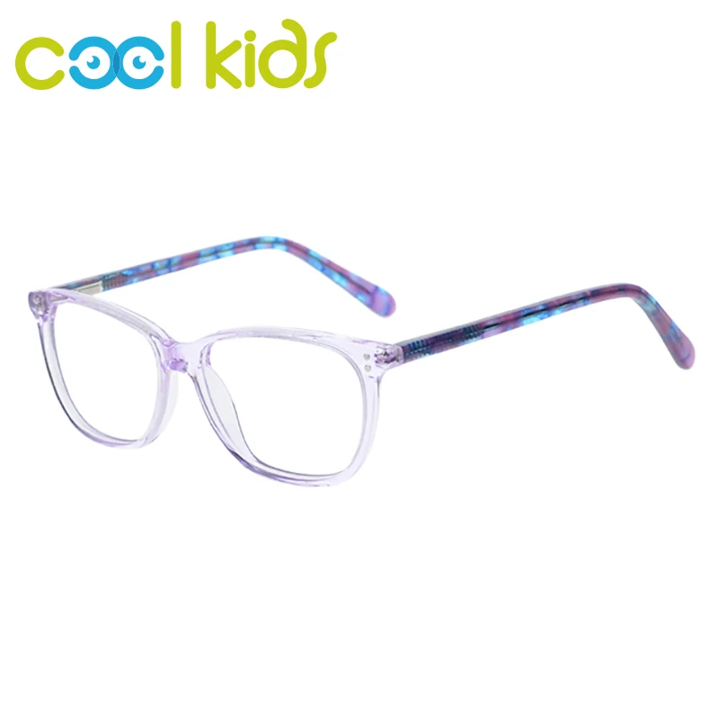 COOL Kids Eyeglass Crystal Frames Floral pattern Children Eyeglasses Optical Frame Girl Glasses Acetate Children  D2-WK17070