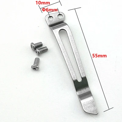 Clip trasero de acero inoxidable para cuchillo de bolsillo plegable, herramienta de bricolaje, accesorios de bricolaje, Clip trasero personalizado, soporte de Clip trasero de cuchillo plegable, nuevo