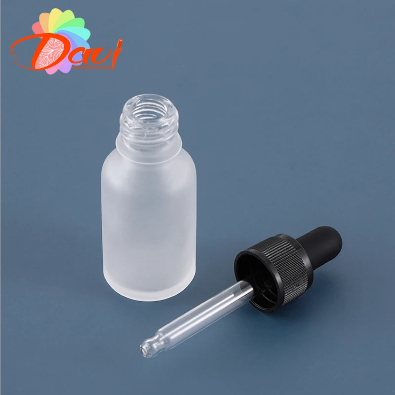 1PC Refill Frosted Glas Dropper Flasche Kräuter Essenz Massage Öle Serum Parfüm Aroma Flüssigkeit Pipette Nachfüllbar – Detail 5