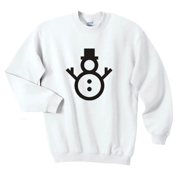 

Kawaii Snowman Graphic Christmas Winter 100%Cotton Pullover Fashion O Neck Women Sweatshirt Full Long Sleeve 90S Aesthetic Shirt