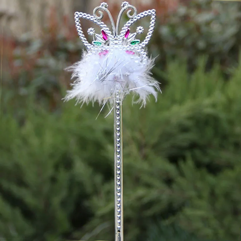 Fairy Princess Magic Wand Sticks Butterfly Crown Heart Start Stick Cosplay Props Kid Girl Party Favor Christmas