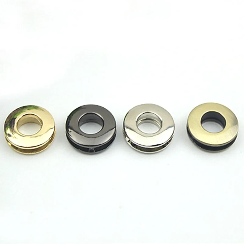 30 Pcs Alloy Grommets Eyelets 10mm Canvas Leather Self Backing Screw Purse Buckle