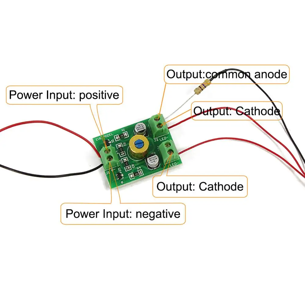 Evemodel JTD877RP HO Scale 1:87 Railroad Crossing สัญญาณ 2 LED สีแดงพร้อม Circuit Board Flasher