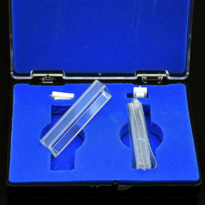 Quartz Cuvette ( Liquid Sample Cell) Absorption Cell 5 mm Measuring Reflected Light Cuvette Gel Sticky Technology 2 / PK