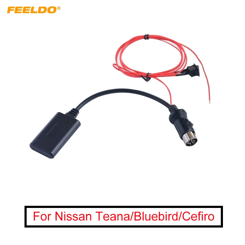 FEELDO-Adaptateur récepteur Bluetooth sans fil pour voiture, 1 pièce, pour Nissan Teana, Bluebird, Cefiro, hôte CD, câble AUX