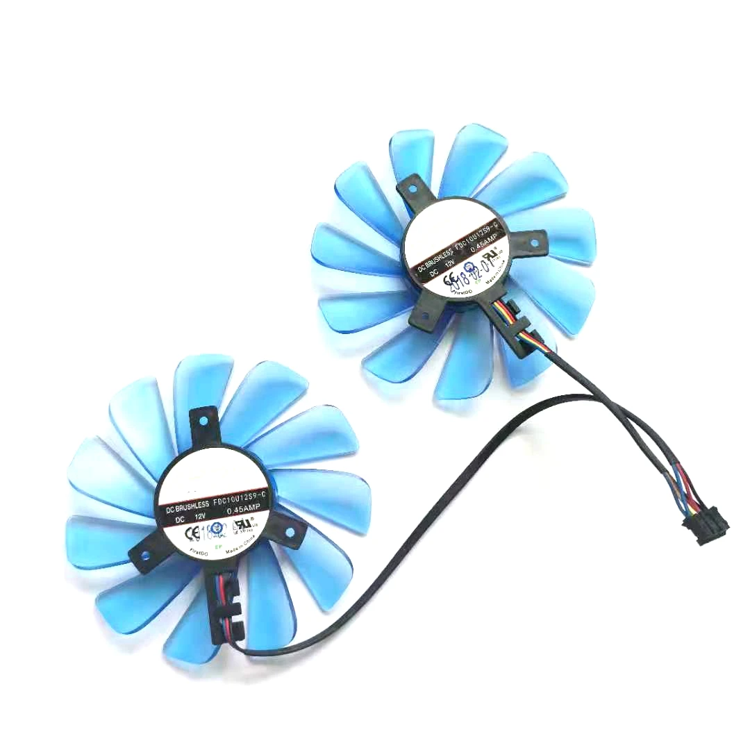 Вентилятор для видеокарты, 4 контакта, 85 мм, для его RX470, RX474, RX570, RX574, RX580, RX588