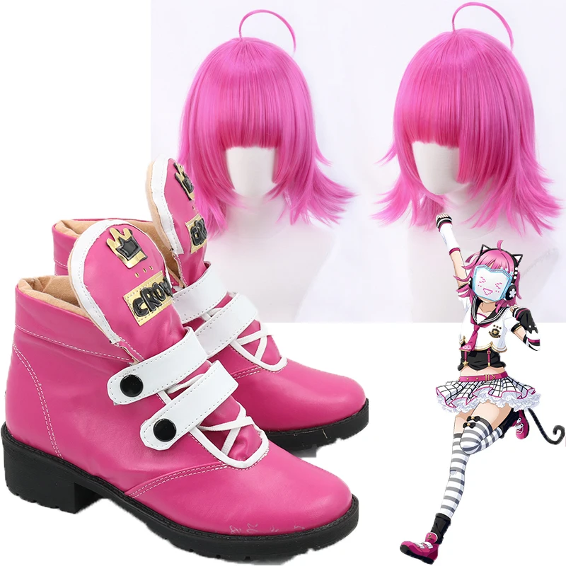 Love Live! Nijigasaki High School Idol Club Tennouji Rina Anime Customize Cosplay Flat Shoes Tennouji Rina wigs  Love Live Suits