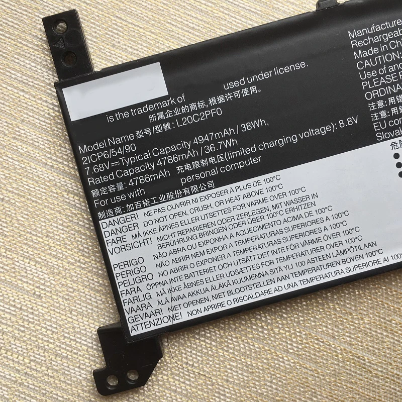 SupStone New L20L2PF0 L20C2PF0 L20M2PF0 L20L3PF0 L20C3PF0 L20M3PF0 Battery For Lenovo IdeaPad 3-14ALC6 Gen 6 V14 V15 V17 G2 ITL