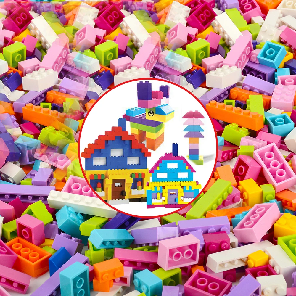 

DIY Classic Creative 1000 pcs pieces junor bricks model building kits blocks Basic Ideas moc sets friends girls boys bulk set