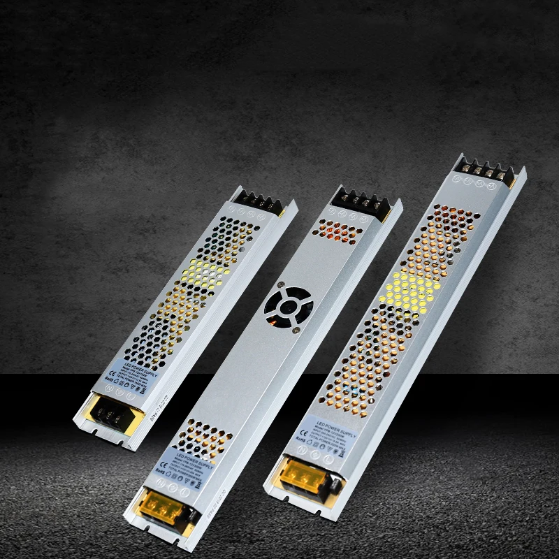 Bloc d'alimentation Ultra-mince pour boîte à lumière, 500/400/300/200/150/100/60/18/24/36W, pour panneau d'affichage word rb, bande LED pour l'extérieur