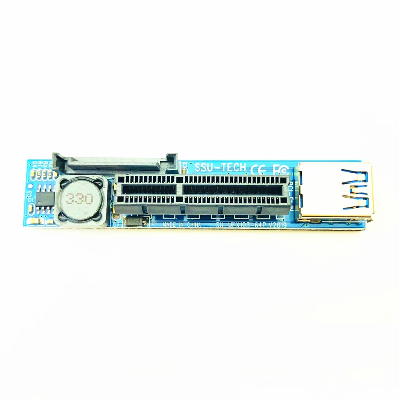 Mini PCIE to PCI-E X4 Slot Riser Card Port Adapter PC Graphics Card Connector with 60CM USB3.0 Extension Cable PCI Express Riser