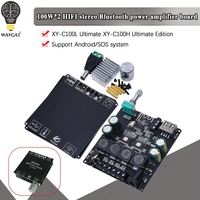 HIFI TPA3116 Bluetooth 5.0 High Power Digital Amplifier Stereo Board 100W*2 AMP Amplificador Audio Home Theater Updated ZK-1002