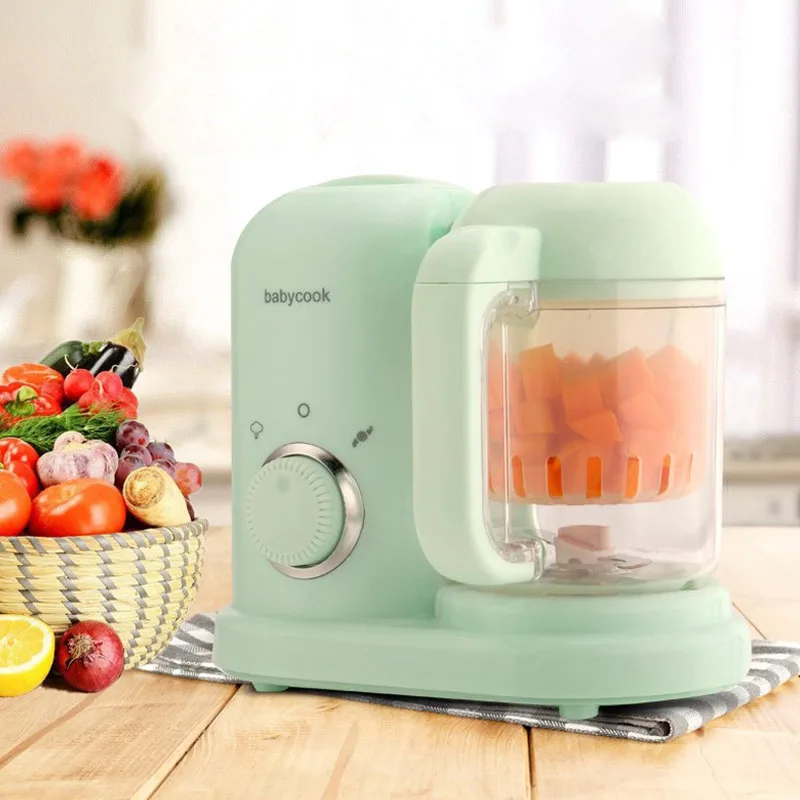 220V Baby Food Supplement Machine Multicooker Solid Food Cooking Machine Electric Blender Grinder Mixer Steaming and Cooking