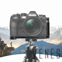 Venes Quick Release L Type Plate  Vertical Vertical Bracket with Hand Grip For Olympu O-MD E-M1 II OMD EM1 Mark II