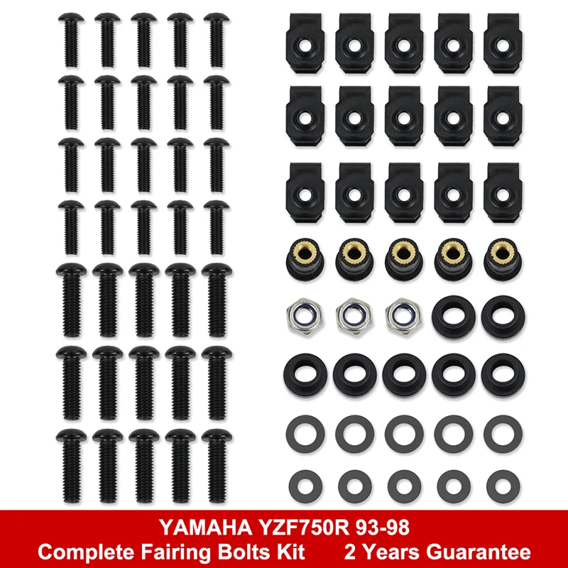 

Fit For Yamaha YZF750R 1993-1998 Motorcycle Full Fairing Bolts Kit Covering Bolts Fairing Clip Speed Nuts Stainless Steel